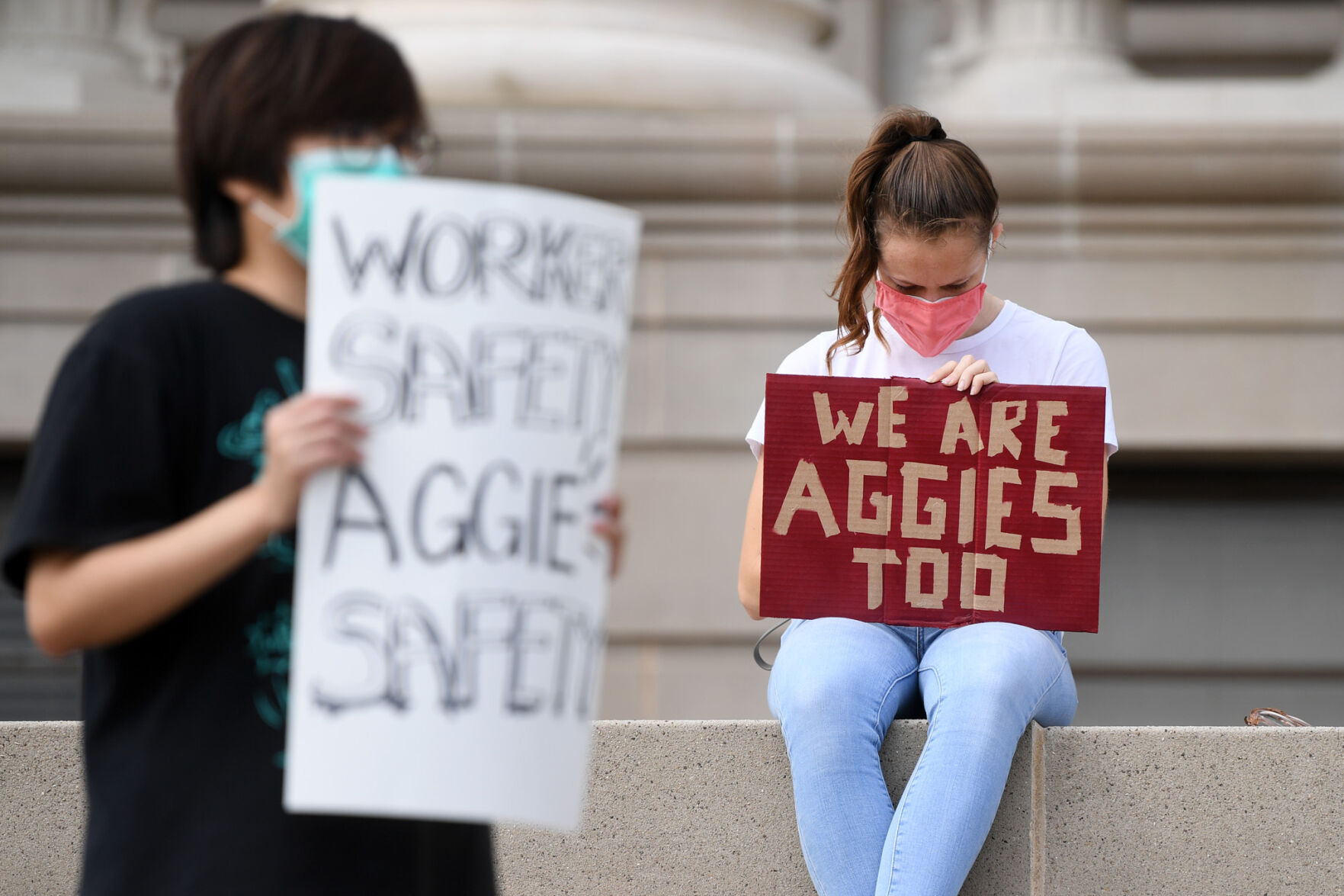 TAMU graduate student protest